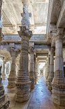 Pillars inside Ranakpur Jain Temple, Rajasthan, India