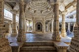 Pillars inside Ranakpur Jain Temple, Rajasthan, India