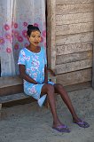 A Malagasy Woman Wearing Masonjoany, Betania Villlage, Madagascar