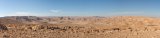 Panoramic view of southwest Negev Desert from Mount Karkom