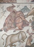Mosaic floor in Villa Romana del Casale - the Triclinium - The Twelve Labours