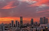 Skyline of Tel-Aviv at sunset
